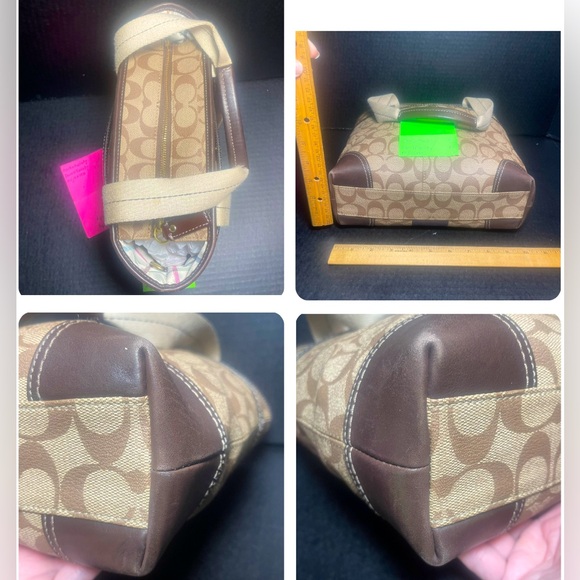 Coach Signature Heritage Stage Coach Carriage Tote FABULOUS - Picture 13 of 17